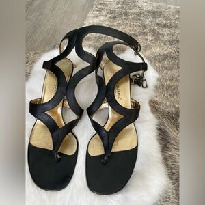 Authentic Dolce & Gabbana Strappy Black Gladiator Heels SZ 37 US 6.5